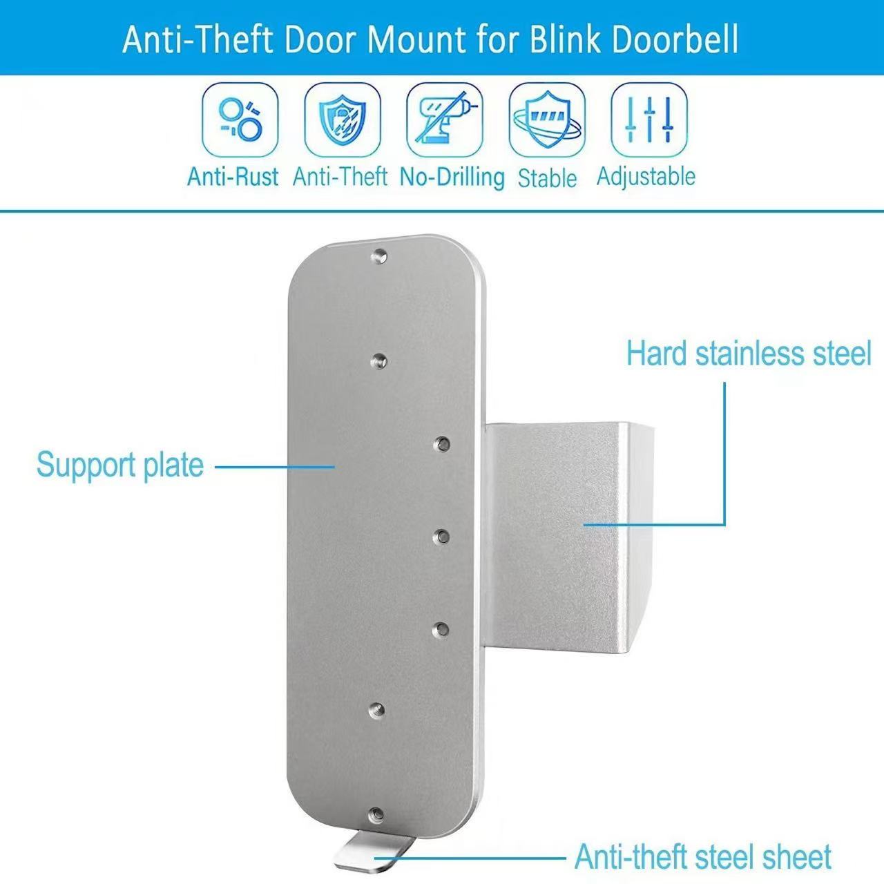 Blink Video Doorbell (newest model) + Sync Module 2 | Two-year battery life, Two-way audio, HD video, motion and chime app alerts and Alexa enabled — wired or wire-free (Black)